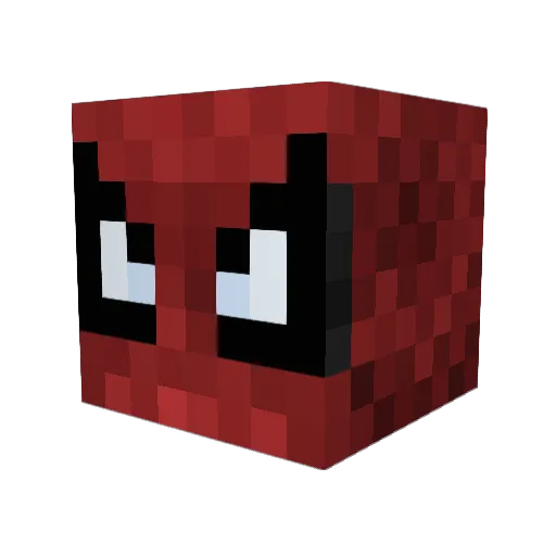 Maslyyy Minecraft avatar head, 3D render