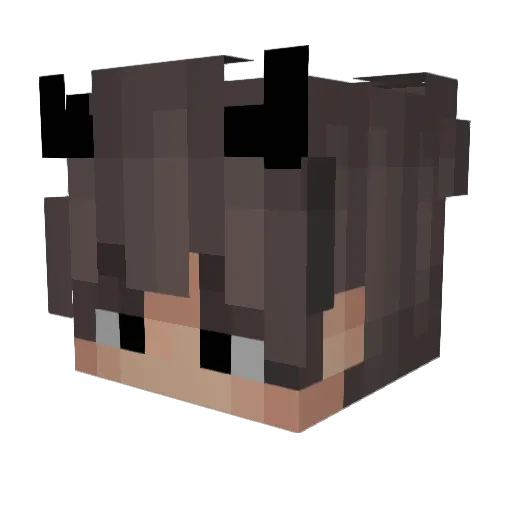 MasnyAdi Minecraft avatar head, 3D render