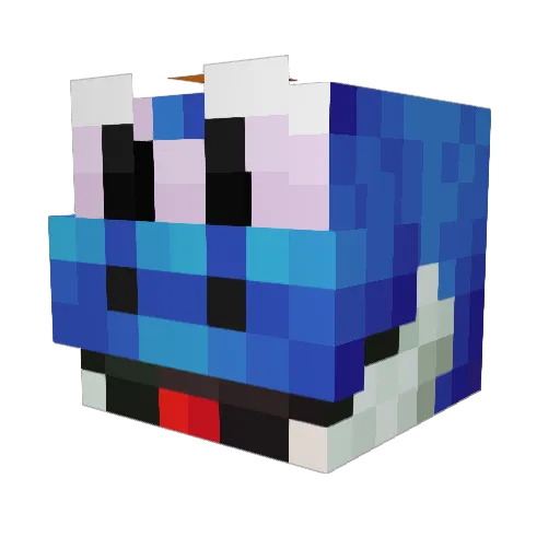 MasonIsHere Minecraft avatar head, 3D render