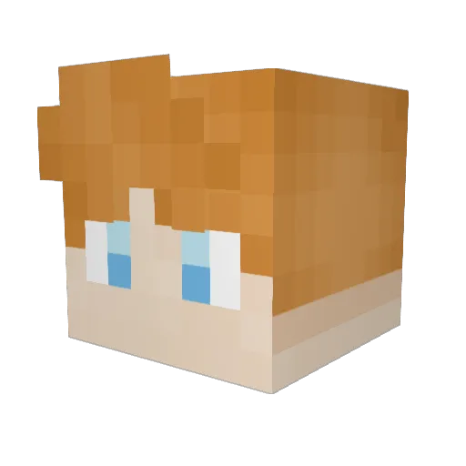 MasonOcean Minecraft avatar head, 3D render