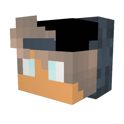 MasonPlayzMc Minecraft avatar head, 3D render