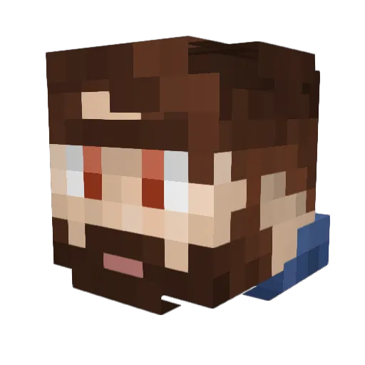MasonSooner Minecraft avatar head, 3D render
