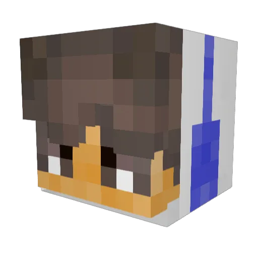MasonTheGoat Minecraft avatar head, 3D render