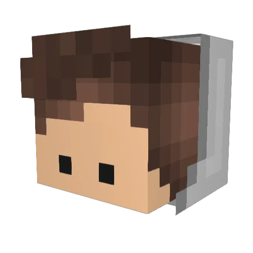 MasonY37 Minecraft avatar head, 3D render