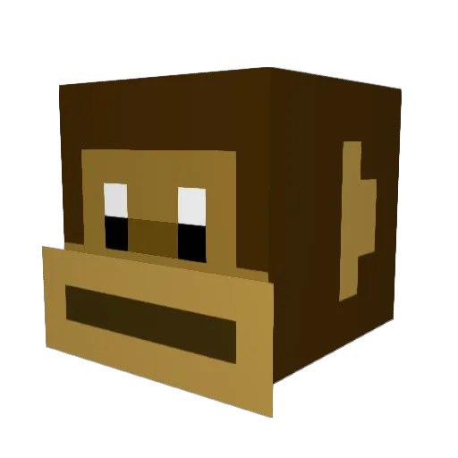 Masonbroskii Minecraft avatar head, 3D render