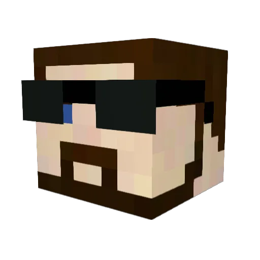 Masonic1 Minecraft avatar head, 3D render