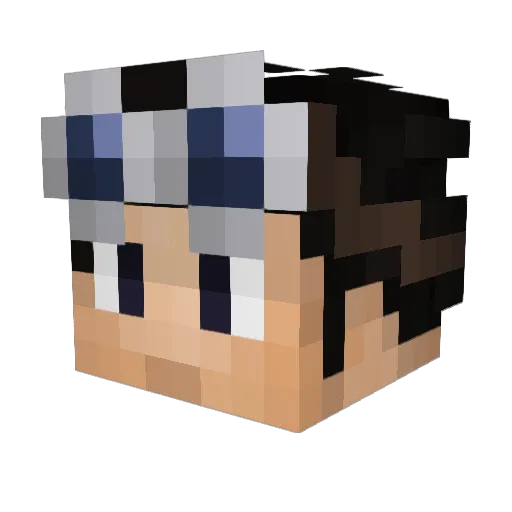 MasoniteX Minecraft avatar head, 3D render