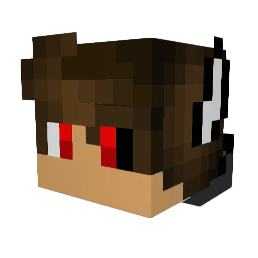 Masonplays3 Minecraft avatar head, 3D render