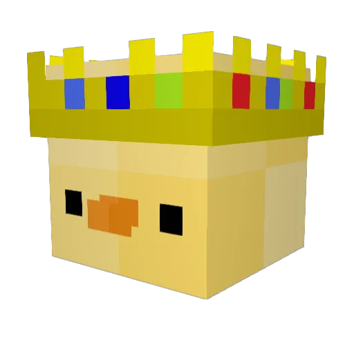 Masoski Minecraft avatar head, 3D render