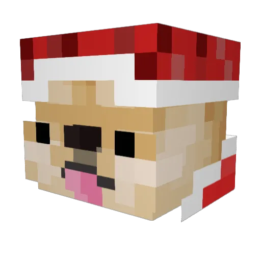 MaspeK Minecraft avatar head, 3D render