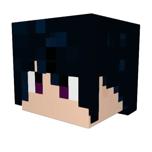Masqque Minecraft avatar head, 3D render