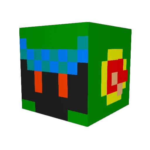 Masqueen1 Minecraft avatar head, 3D render