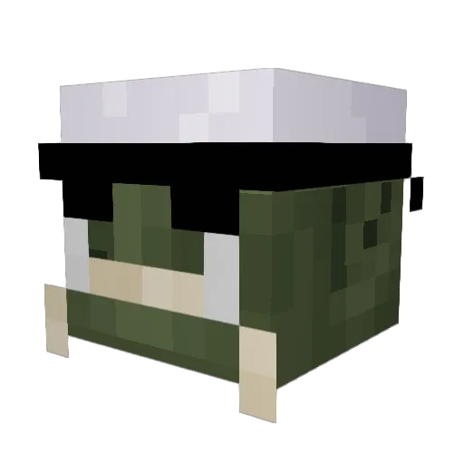 MassGoer Minecraft avatar head, 3D render