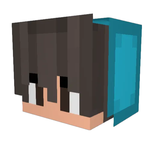 Massacretor Minecraft avatar head, 3D render