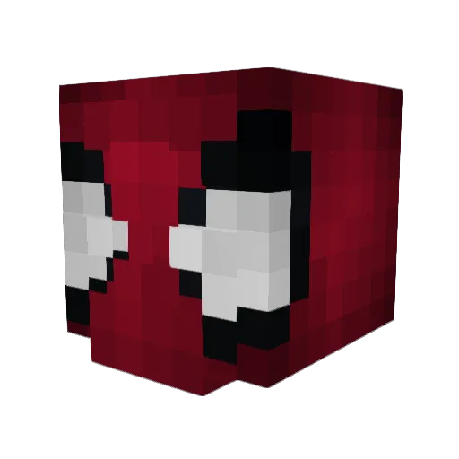 MasseZasse Minecraft avatar head, 3D render