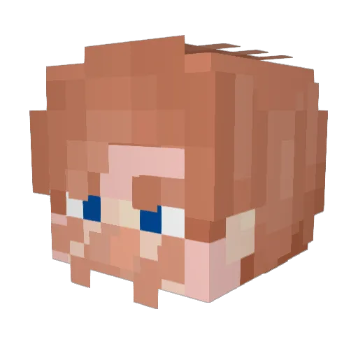 Massi1212 Minecraft avatar head, 3D render