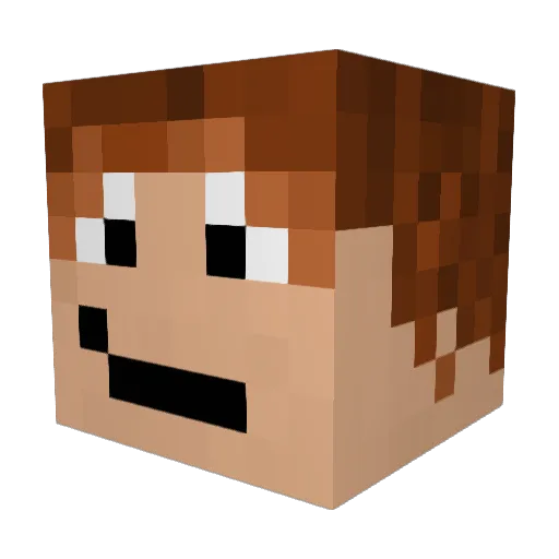 Massi64 Minecraft avatar head, 3D render