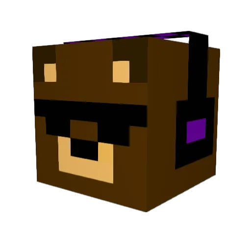 MassiEBR Minecraft avatar head, 3D render