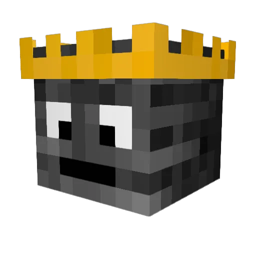 MassimoArts Minecraft avatar head, 3D render