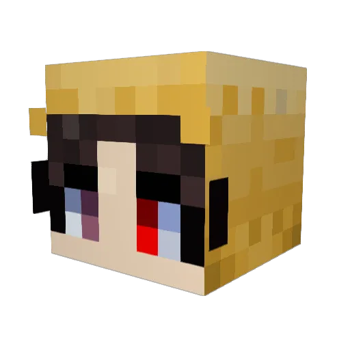 Massinez Minecraft avatar head, 3D render