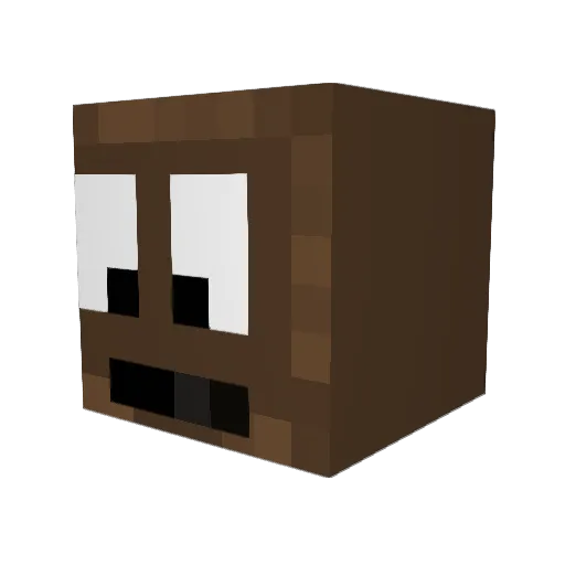 MassiveBoss Minecraft avatar head, 3D render