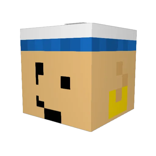 MassiveChonkers Minecraft avatar head, 3D render