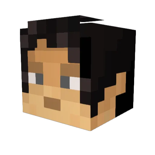 MassivePudge Minecraft avatar head, 3D render