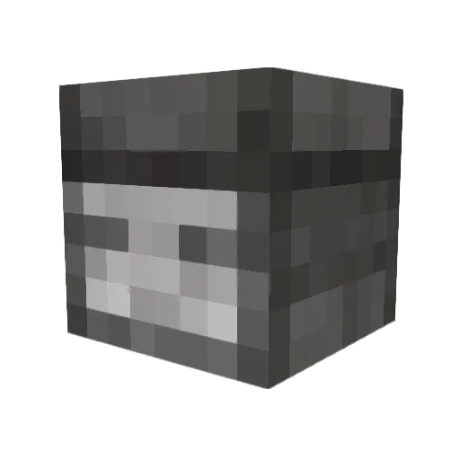 MassiveRock Minecraft avatar head, 3D render