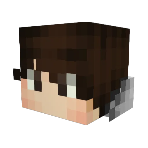 MassiveStink Minecraft avatar head, 3D render