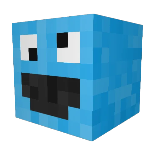 MasslamKaBeBe Minecraft avatar head, 3D render