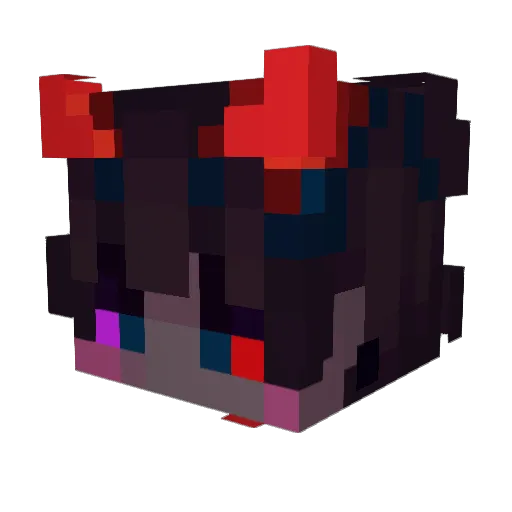 Massny Minecraft avatar head, 3D render