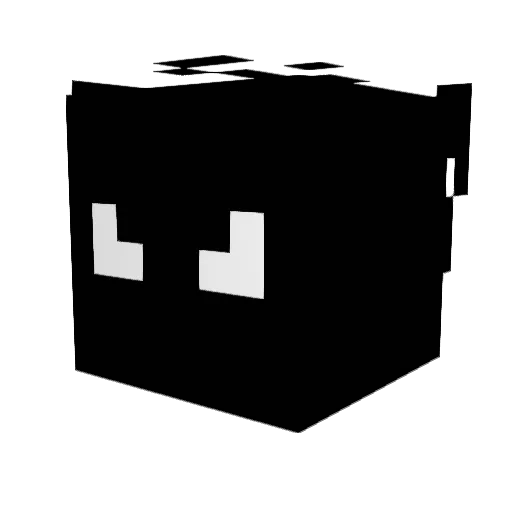 Massone_ Minecraft avatar head, 3D render