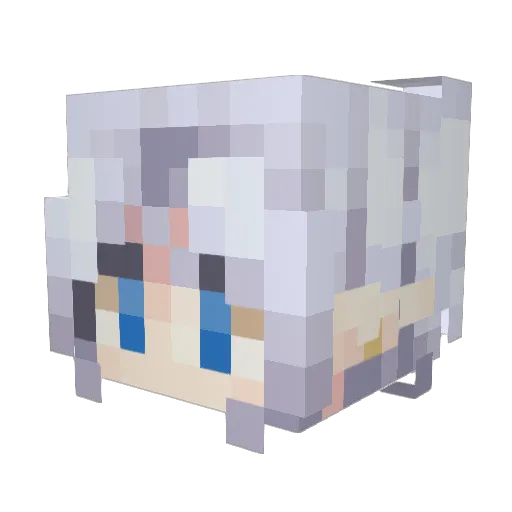 Massuda125 Minecraft avatar head, 3D render