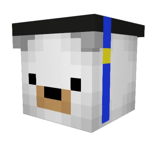 Massuki Minecraft avatar head, 3D render