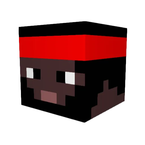 Massumori Minecraft avatar head, 3D render