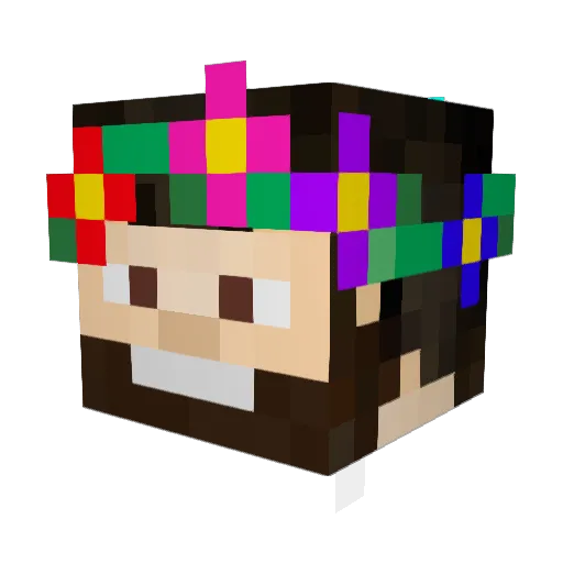 Massxlight2 Minecraft avatar head, 3D render