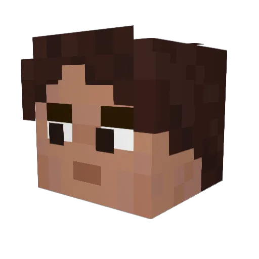 Massy666 Minecraft avatar head, 3D render