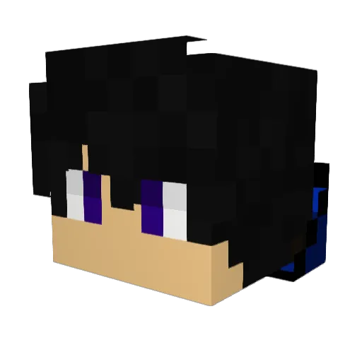 Mast0 Minecraft avatar head, 3D render