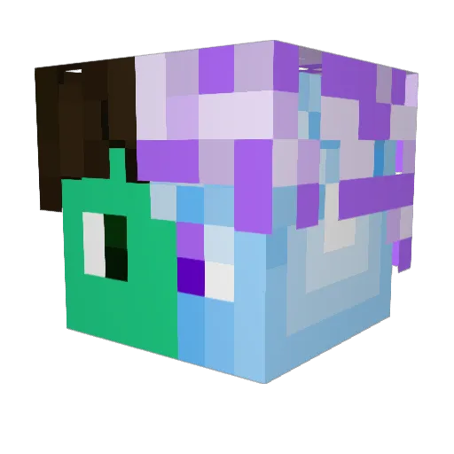 Mast1k Minecraft avatar head, 3D render