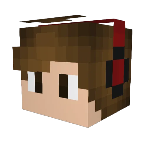 Mast3rMan72 Minecraft avatar head, 3D render