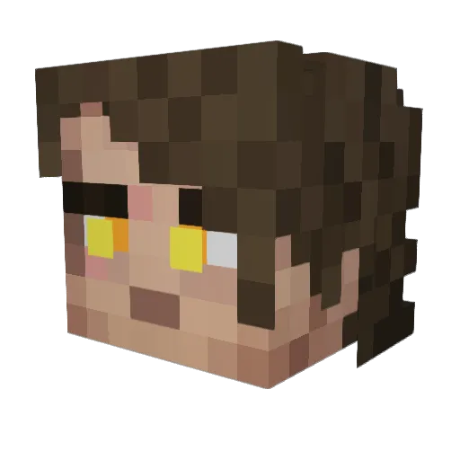 Masta88 Minecraft avatar head, 3D render