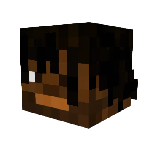 MastaGio7 Minecraft avatar head, 3D render