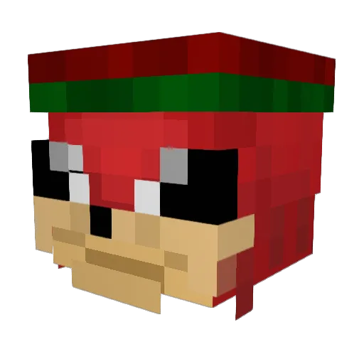 MastaMirror Minecraft avatar head, 3D render