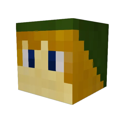 Maste_Muffin Minecraft avatar head, 3D render