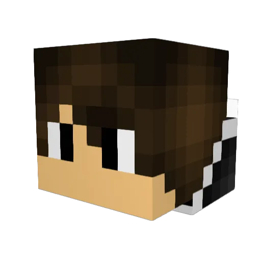 Master088 Minecraft avatar head, 3D render
