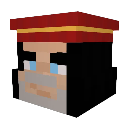 Master0fPuppits Minecraft avatar head, 3D render