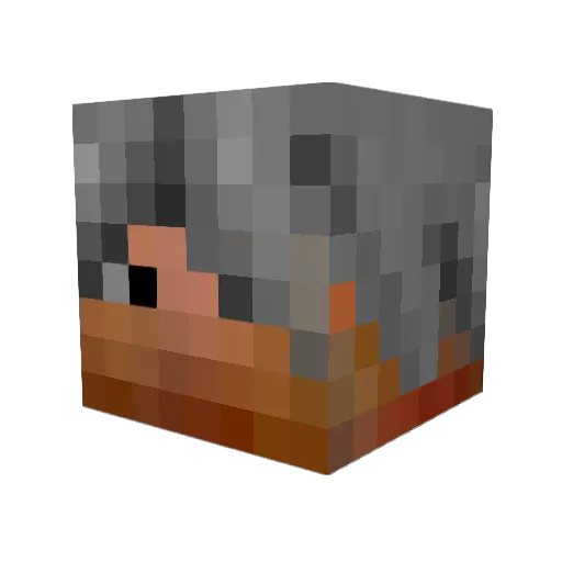 Master8me Minecraft avatar head, 3D render