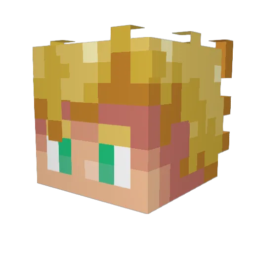 MasterAaron16 Minecraft avatar head, 3D render