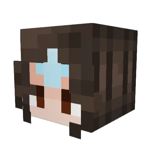 MasterAbi Minecraft avatar head, 3D render