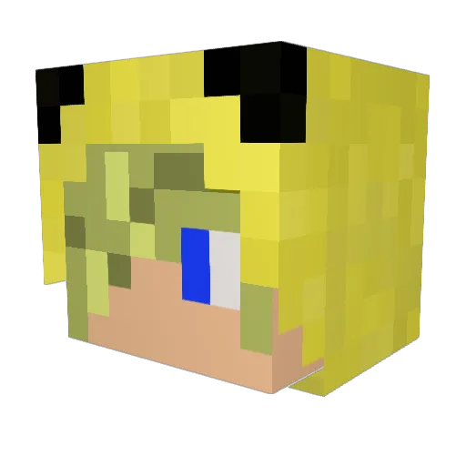 MasterAnime420 Minecraft avatar head, 3D render